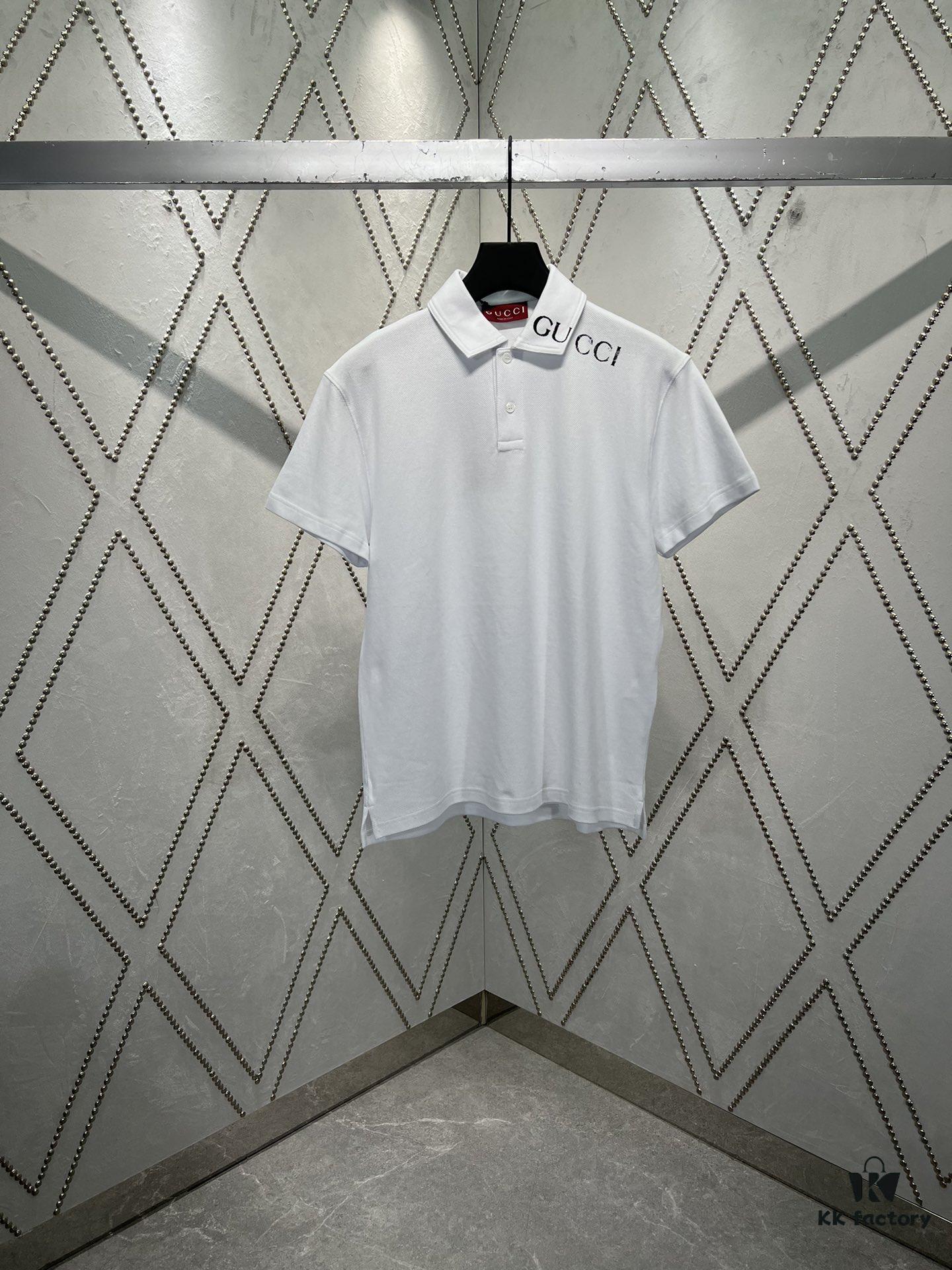 69313d64908475d562cd9b3a Gucci 2025 Spring Collection Presents Classic Style Pieces, Featuring a Polo Shirt Crafted from Stretch Piqué Cotton with an Elegant Gucci Print