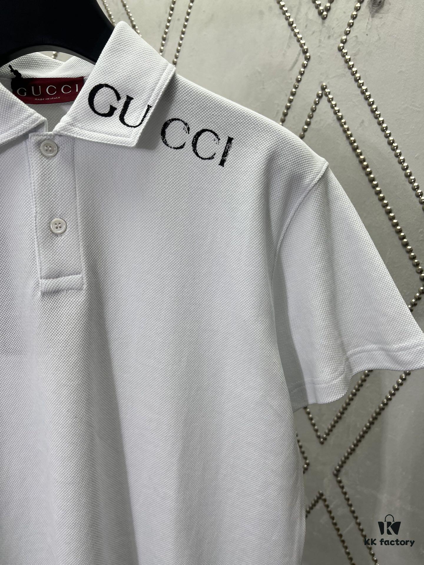 69313d67908475d562cd9b3c Gucci 2025 Spring Collection Presents Classic Style Pieces, Featuring a Polo Shirt Crafted from Stretch Piqué Cotton with an Elegant Gucci Print