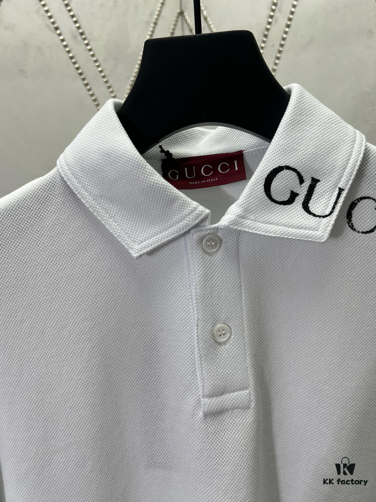 69313d6c908475d562cd9b3d Gucci 2025 Spring Collection Presents Classic Style Pieces, Featuring a Polo Shirt Crafted from Stretch Piqué Cotton with an Elegant Gucci Print