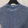 G House 25ss New Arrival Crew Neck Top Crafted from Fine Cotton Knit Fabric, a Standout Piece for the 2025 Pre-Spring Collection. The Light Blue Hue Adds Elegant Sophistication, While the Gold-Tone Double G Buttons Enhance the Design Appeal.