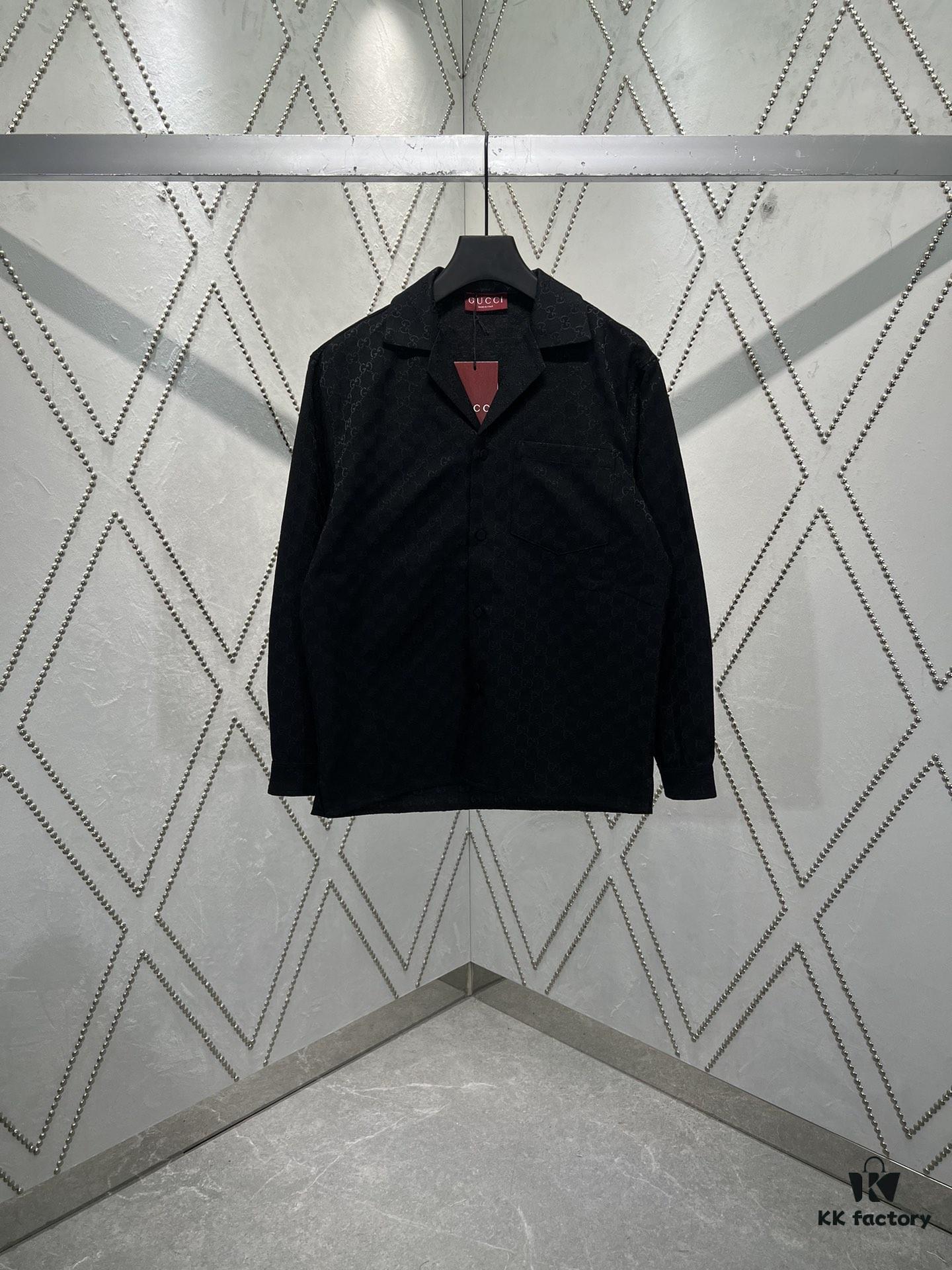 69313f41908475d562cd9ba2 Gucci 25SS New Arrival Letter Interlocking Pattern Shirt Inspired by Founder Guccio Gucci