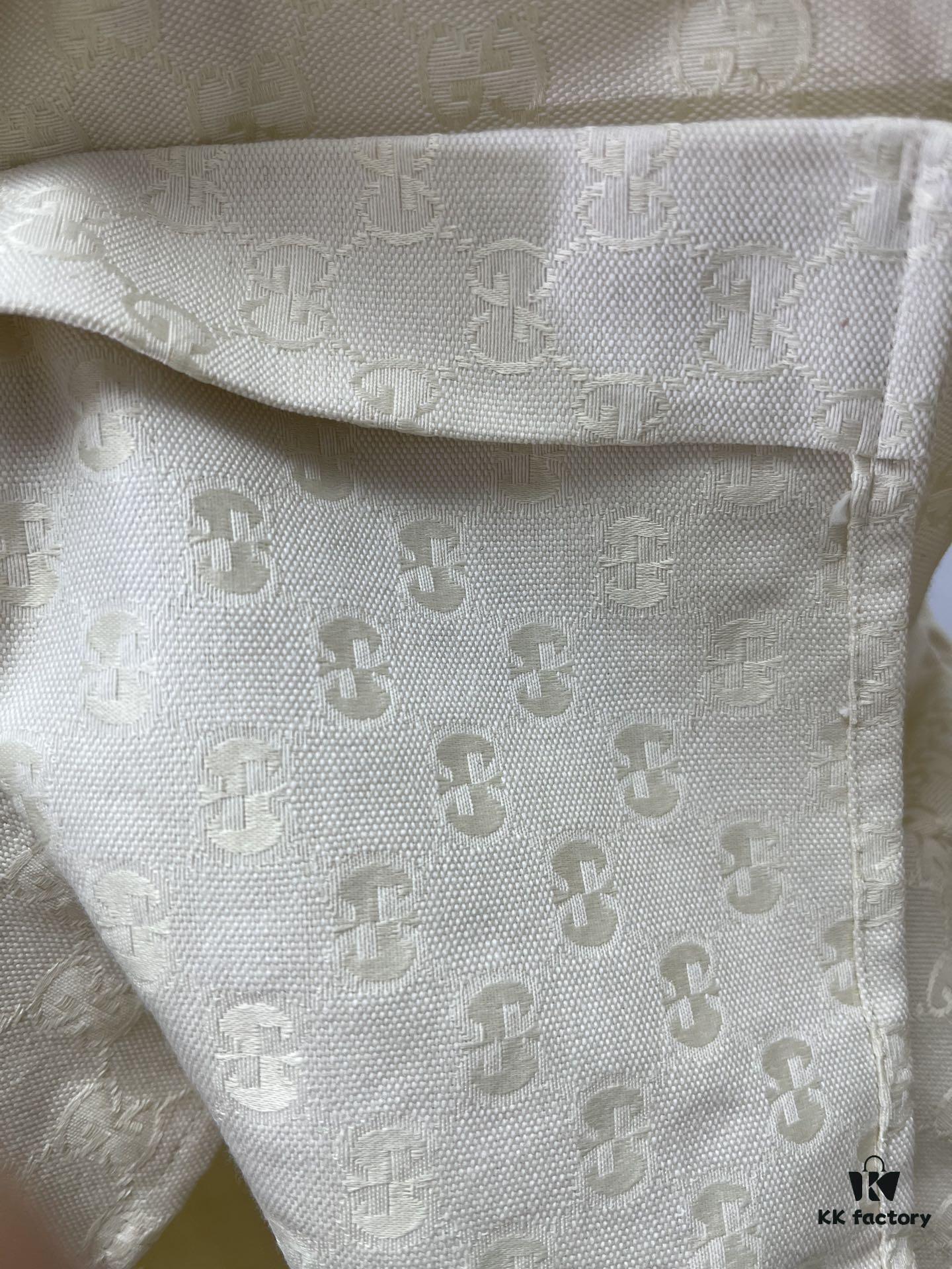 69313f70908475d562cd9bb0 Gucci 25SS New Arrival Letter Interlocking Pattern Shirt Inspired by Founder Guccio Gucci