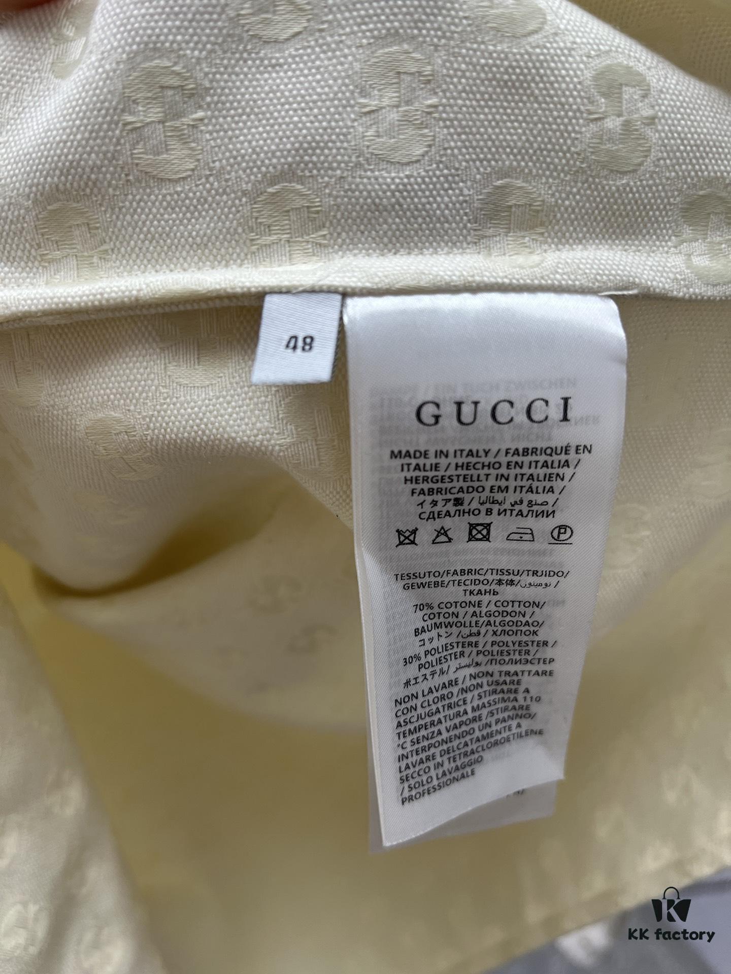 69313f77908475d562cd9bb2 Gucci 25SS New Arrival Letter Interlocking Pattern Shirt Inspired by Founder Guccio Gucci