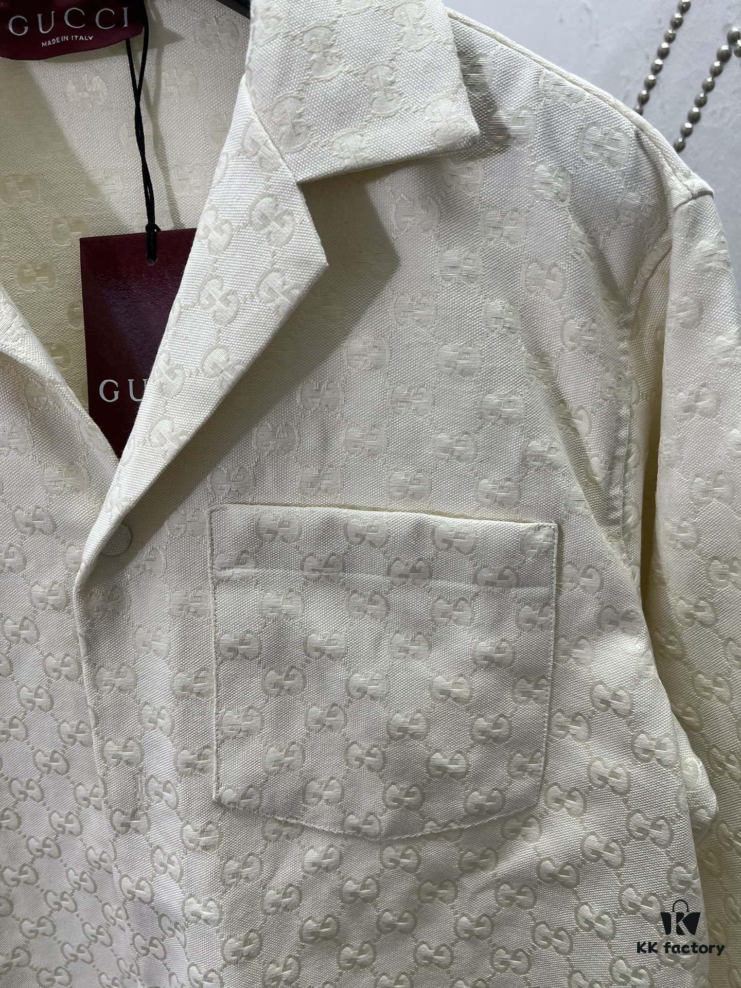 69313fc6908475d562cd9bc4 Gucci 25SS New Arrival Letter Interlocking Pattern Shirt Inspired by Founder Guccio Gucci