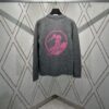 69313fed908475d562cd9bd1 G House 25SS New Arrival Wool Cashmere Blend Knit Cardigan Featuring Refreshed Brand Pattern with Color-Contrast Bright Pink Accents, Creating Delicate Intarsia Effects on Front and Back