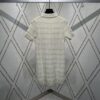 Gucci 25SS New Round Neck Top Crafted from Premium Wool with Metallic Thread Tartan Jacquard Fabric, Featuring a Circular Interlocking Double G Button at the Back