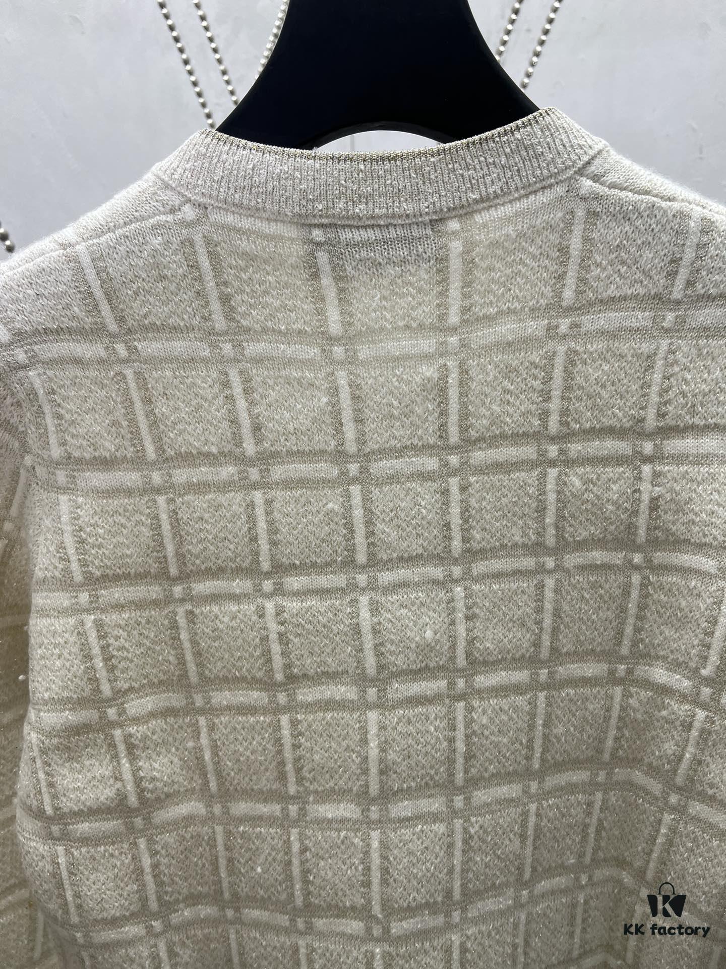 693140cc908475d562cd9c0f Gucci 25SS New Arrival Polo Dress Crafted from Premium Wool with Metallic Thread Tartan Jacquard Fabric, Featuring Interlocking Double G Round Buttons Front Closure