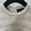 693140df908475d562cd9c14 Gucci 25SS New Round Neck Cardigan Crafted from Premium Wool with Metallic Thread Geometric Jacquard Fabric, Featuring Interlocking Double G Round Buttons