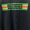 693141b2908475d562cd9c2b Gucci 25SS New Regular Fit T-Shirt Made of Knitted Cotton with Gucci Web Stripe Flag Print