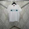 693141bc908475d562cd9c2f Gucci 25SS New Regular Fit T-Shirt Crafted from Knit Cotton with Signature Gucci Web Stripe Flag Print