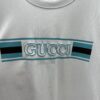 693141c9908475d562cd9c34 Gucci 25SS New Regular Fit T-Shirt Crafted from Knit Cotton with Signature Gucci Web Stripe Flag Print
