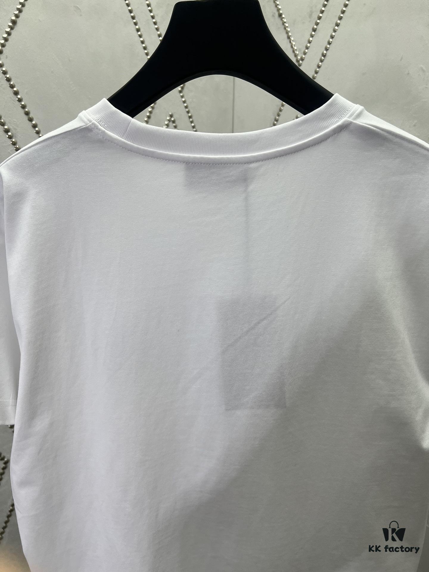 693141d1908475d562cd9c37 Gucci 25SS New Regular Fit T-Shirt Crafted from Knit Cotton with Signature Gucci Web Stripe Flag Print