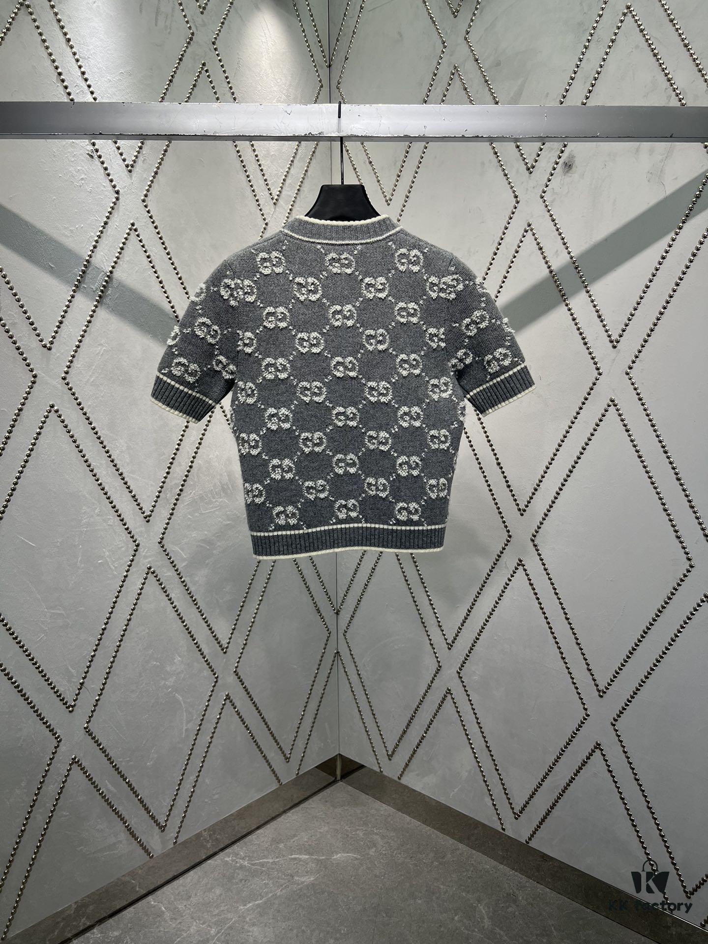 G House 25SS New Arrival Top Crafted from GG Wool Knob Velvet Jacquard Fabric, a Curated Highlight of the Collection. High Version!