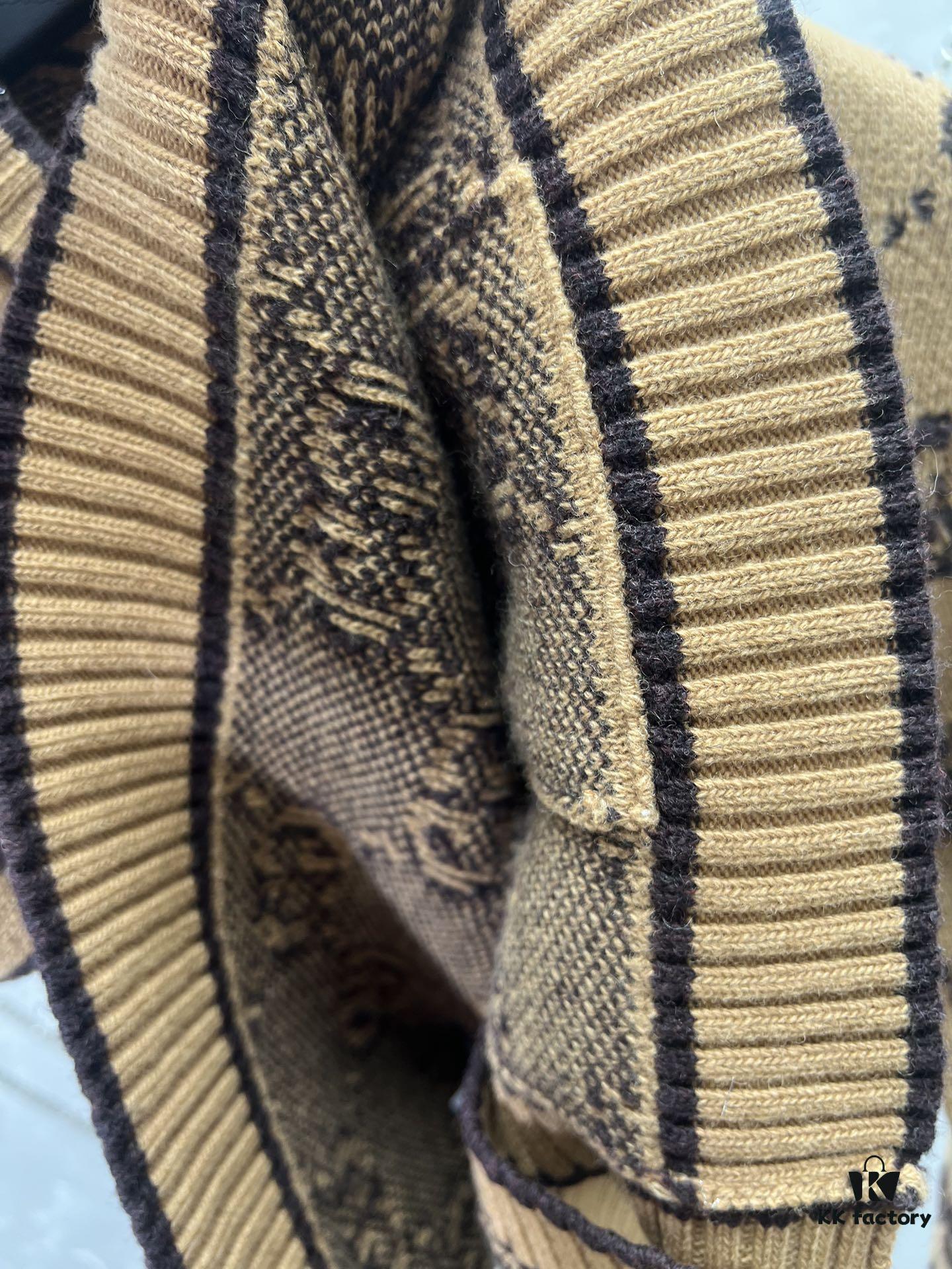 6931421e908475d562cd9c54 G House 25SS New Arrival Cardigan Made from GG Wool Bouclé Yarn Blend Jacquard Fabric. High Version!