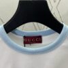 Gucci 25SS Early Spring New Arrival Minimalist Classic Embroidered Double G Letter Print Round Neck