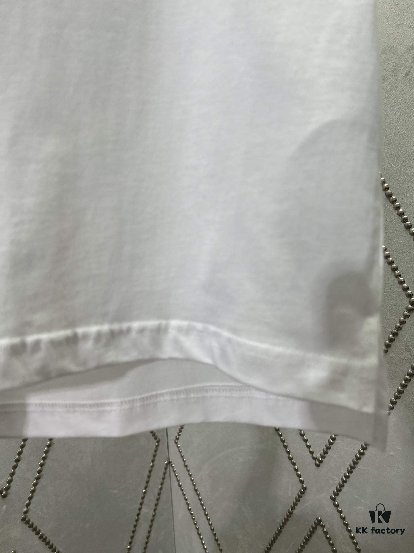 Gucci 25SS Early Spring New Arrival Minimalist Classic Embroidered Double G Letter Print Round Neck