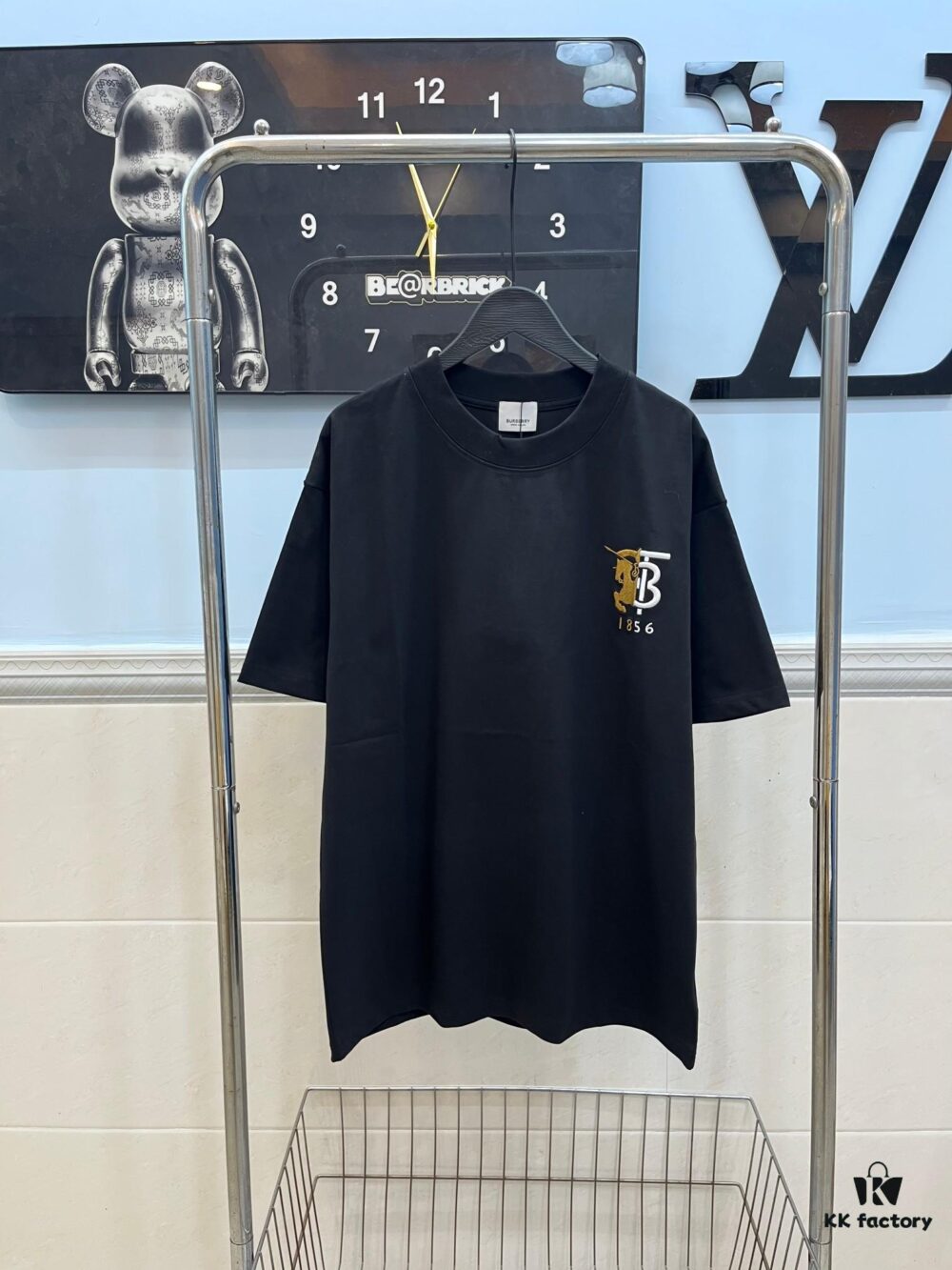 69314279908475d562cd9c72 BURBERRY Logo Embroidered Short-Sleeve T-Shirt