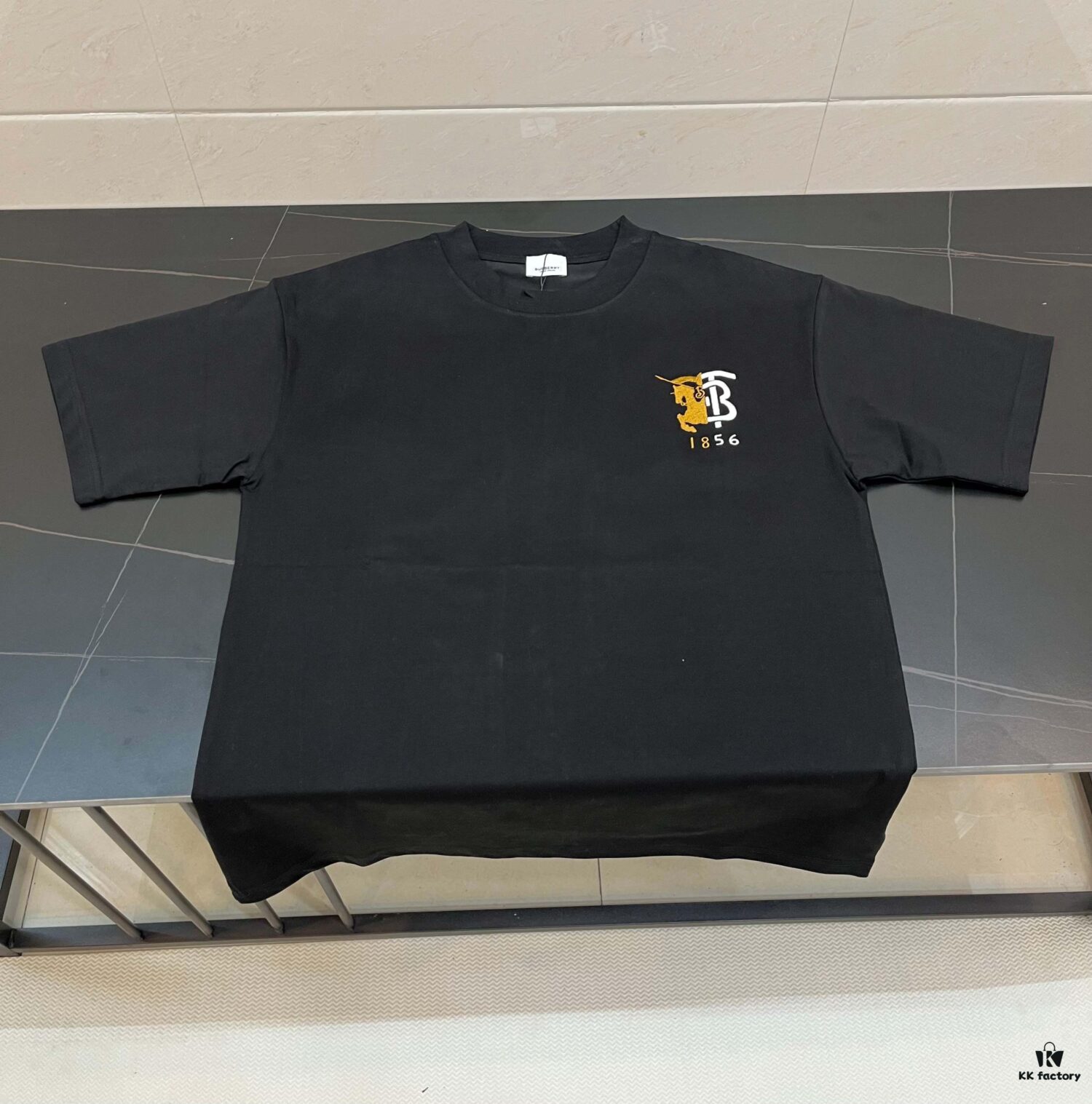 6931428c908475d562cd9c77 BURBERRY Logo Embroidered Short-Sleeve T-Shirt
