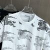 69314354908475d562cd9c8b BURBERRY 2025 Spring/Summer New Arrival Round Neck Short Sleeve T-Shirt with All-Over Dot Print, Made from 320g Double-Layer Combed Cotton Fabric, Slightly Loose Fit, Soft and Substantial Fabric Texture, Unisex Design