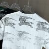 69314372908475d562cd9c92 BURBERRY 2025 Spring/Summer New Arrival Round Neck Short Sleeve T-Shirt with All-Over Dot Print, Made from 320g Double-Layer Combed Cotton Fabric, Slightly Loose Fit, Soft and Substantial Fabric Texture, Unisex Design
