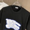 69314382908475d562cd9c95 BURBERRY 2025 Spring/Summer New Arrival Round Neck Short Sleeve T-Shirt with Contrasting Embroidery, 320g Double Combed Cotton Fabric, Slightly Loose Unisex Fit