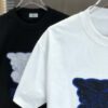 693143c7908475d562cd9c9e BURBERRY 2025 Spring/Summer New Arrival Round Neck Short Sleeve T-Shirt with Contrasting Patch Embroidery, 320g Double Combed Cotton Fabric, Slightly Loose Unisex Fit