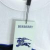 693143d0908475d562cd9ca1 BURBERRY 2025 Spring/Summer New Arrival Round Neck Short Sleeve T-Shirt with Contrasting Patch Embroidery, 320g Double Combed Cotton Fabric, Slightly Loose Unisex Fit