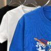 693143e8908475d562cd9ca7 BURBERRY 2025 Spring/Summer New Arrival Round Neck Short Sleeve T-Shirt with Equestrian Chain Embroidery, 320g Double Combed Cotton Fabric, Slightly Loose Unisex Fit