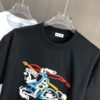 693143fe908475d562cd9caf BURBERRY 2025 Spring/Summer New Arrival Round Neck Short Sleeve T-Shirt with Equestrian Chain Embroidery, 320g Double Combed Cotton Fabric, Slightly Loose Unisex Fit