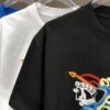 69314402908475d562cd9cb0 BURBERRY 2025 Spring/Summer New Arrival Round Neck Short Sleeve T-Shirt with Equestrian Chain Embroidery, 320g Double Combed Cotton Fabric, Slightly Loose Unisex Fit
