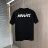 6931441d908475d562cd9cb5 BURBERRY 2025 Spring/Summer New Arrival Round Neck Short Sleeve T-Shirt with Equestrian Chain Embroidery, 320g Double Combed Cotton Fabric, Slightly Loose Unisex Fit