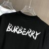 69314421908475d562cd9cb6 BURBERRY 2025 Spring/Summer New Arrival Round Neck Short Sleeve T-Shirt with Equestrian Chain Embroidery, 320g Double Combed Cotton Fabric, Slightly Loose Unisex Fit