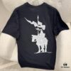 Burberry Foil-Embossed and Embroidered Horse Logo Short Sleeve T-Shirt Unisex