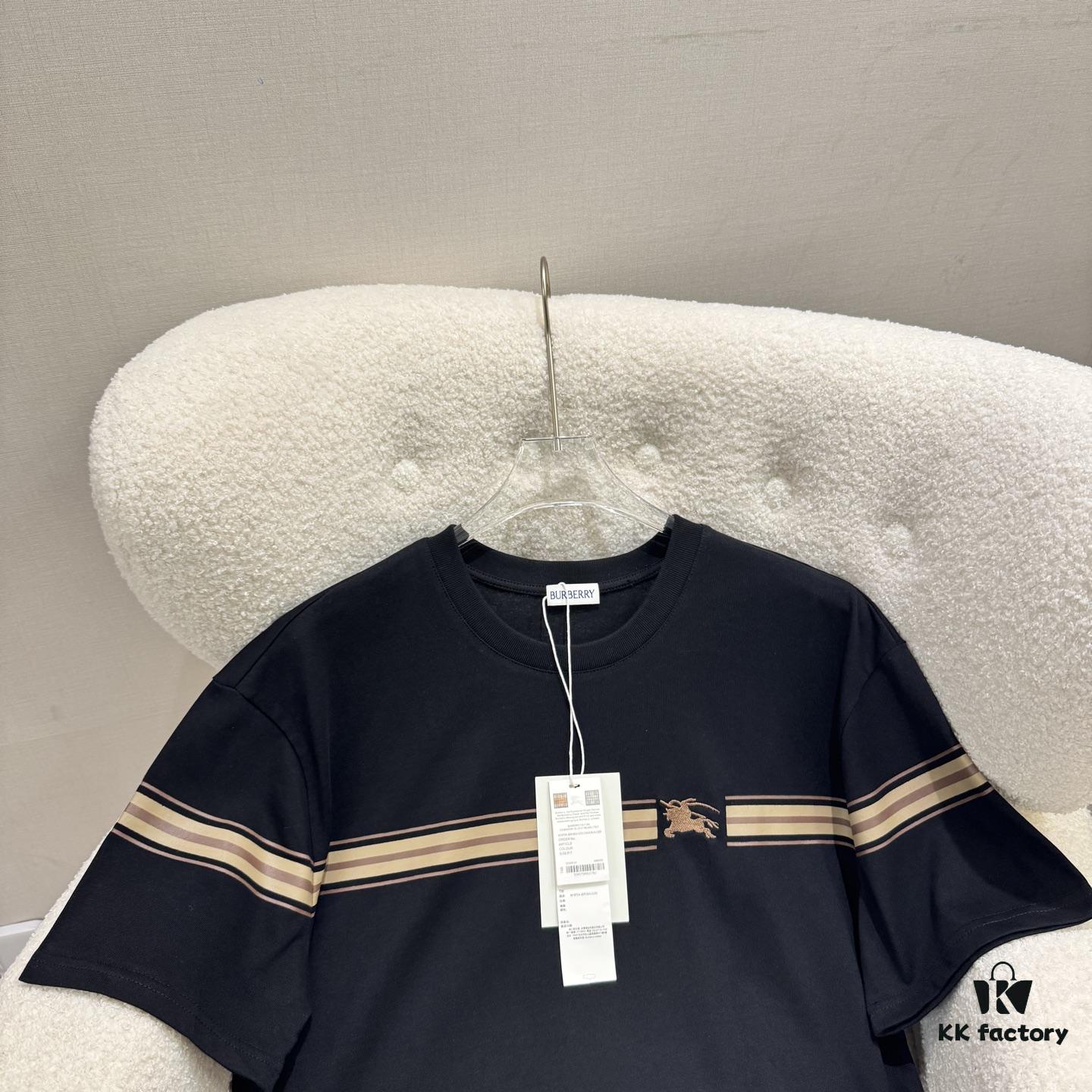 69314592908475d562cd9cfa BURBERRY 2025 Spring-Summer New Arrival Short Sleeve T-Shirt, Runway-Inspired Fashion Casual Tee with Designer Logo, Premium 100% Cotton