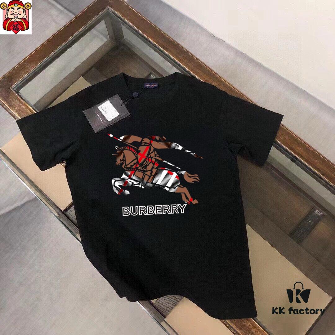 693145dc908475d562cd9d10 BURBERRY Men's Premium Casual Short-Sleeve T-Shirt, 2025 Spring/Summer New Arrival, Custom Top-Tier Logo Design, Imported Silk-Cotton Fabric, Stylish and Versatile for All Occasions