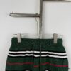 69314740908475d562cd9d78 New Burberry Classic Green Striped Knit Straight Shorts Unisex