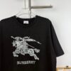 69314771908475d562cd9d83 New BBR Burberry 24SS Embroidered 3D Horse Logo Short Sleeve T-Shirt