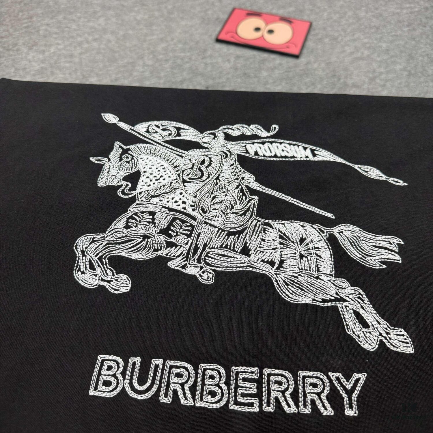 6931478c908475d562cd9d8a New BBR Burberry 24SS Embroidered 3D Horse Logo Short Sleeve T-Shirt