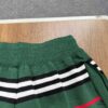 693147f8908475d562cd9d94 New Burberry Classic Green Striped Knit Straight Shorts Unisex