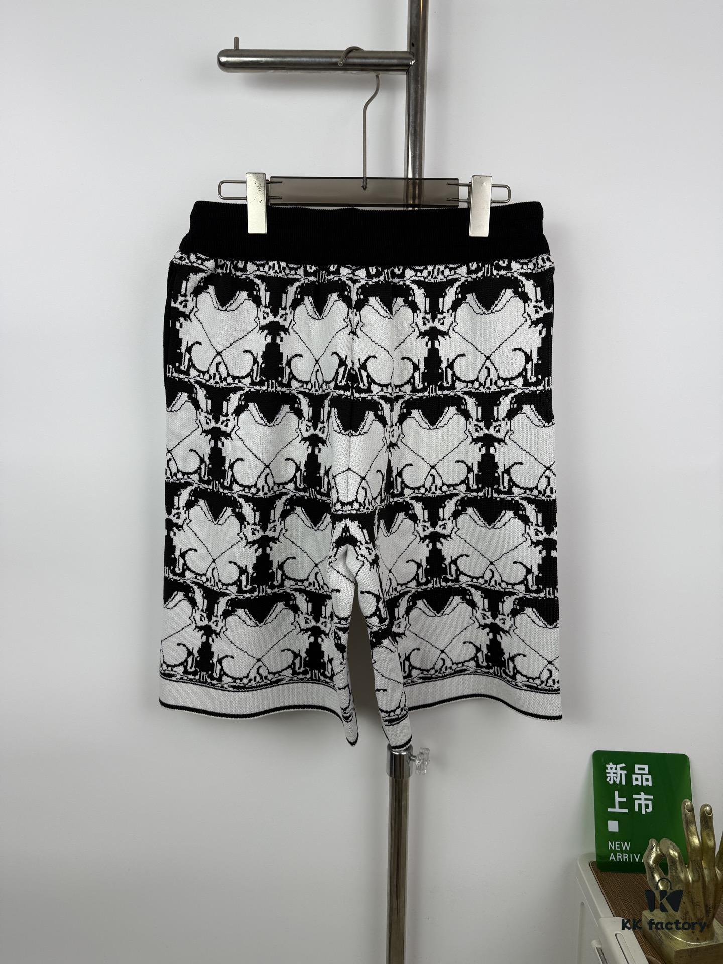69314809908475d562cd9d96 New BURBERRY BARBOUR Printed Knitted Short Pants