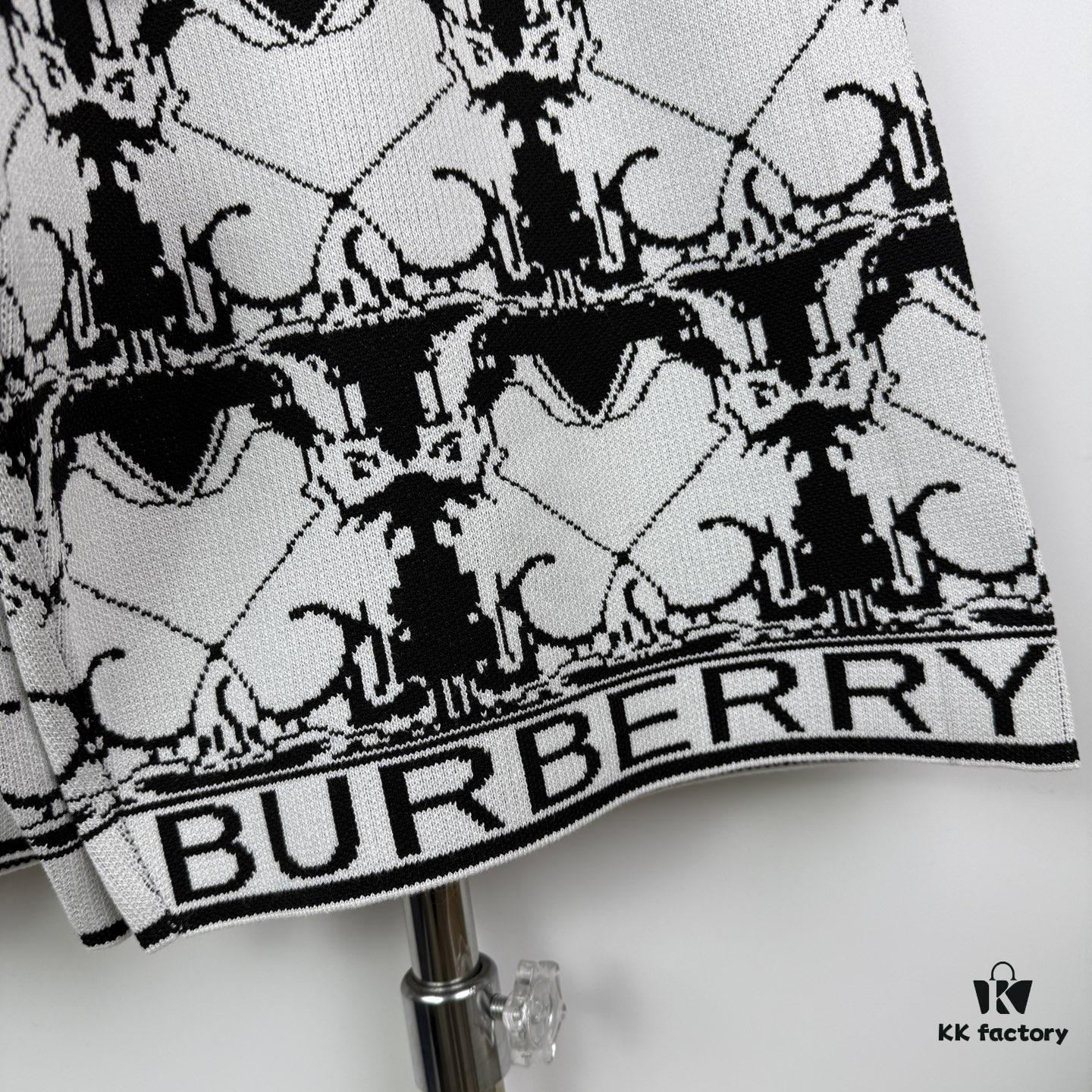69314820908475d562cd9d9a New BURBERRY BARBOUR Printed Knitted Short Pants