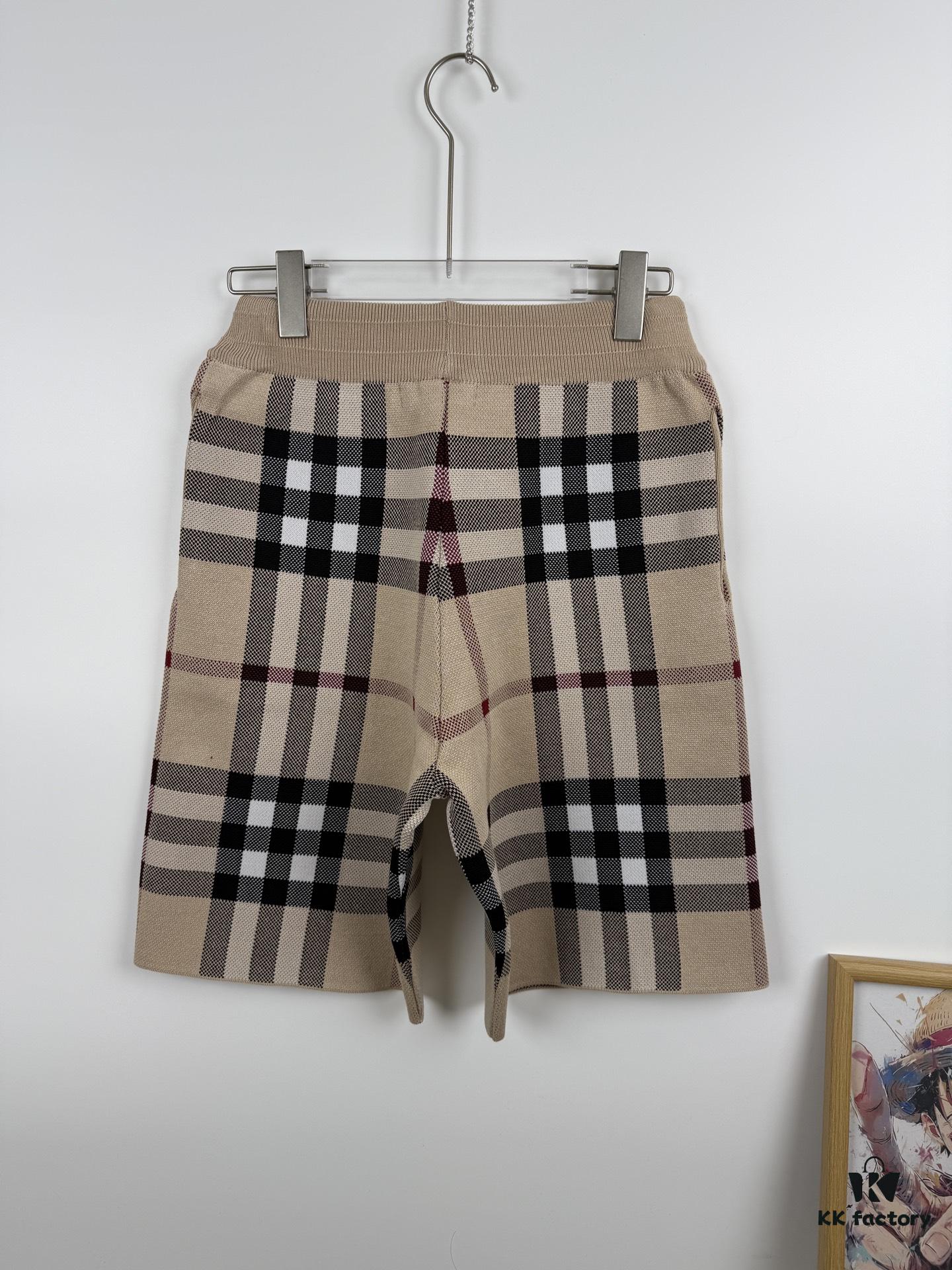 69314860908475d562cd9da9 New BURBERRY Burberry Classic Plaid Knitted Shorts Unisex