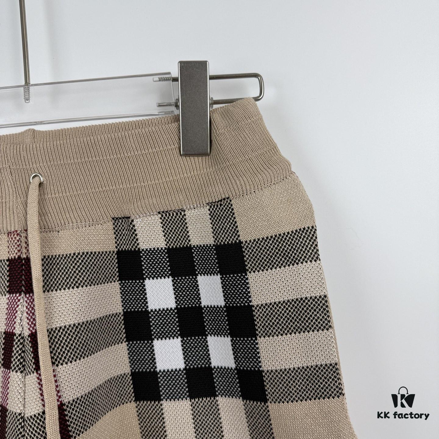 6931486f908475d562cd9dac New BURBERRY Burberry Classic Plaid Knitted Shorts Unisex