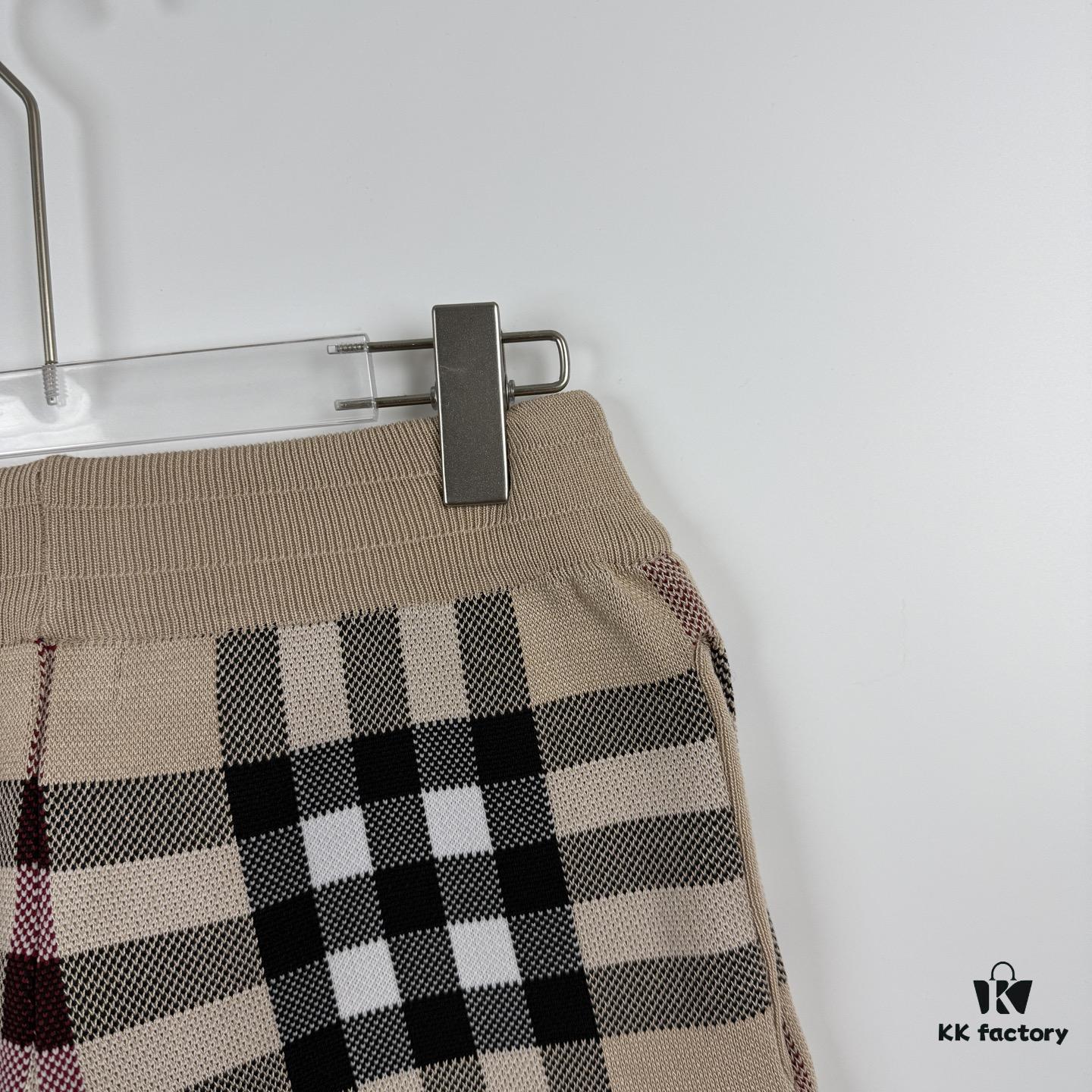 69314878908475d562cd9db0 New BURBERRY Burberry Classic Plaid Knitted Shorts Unisex