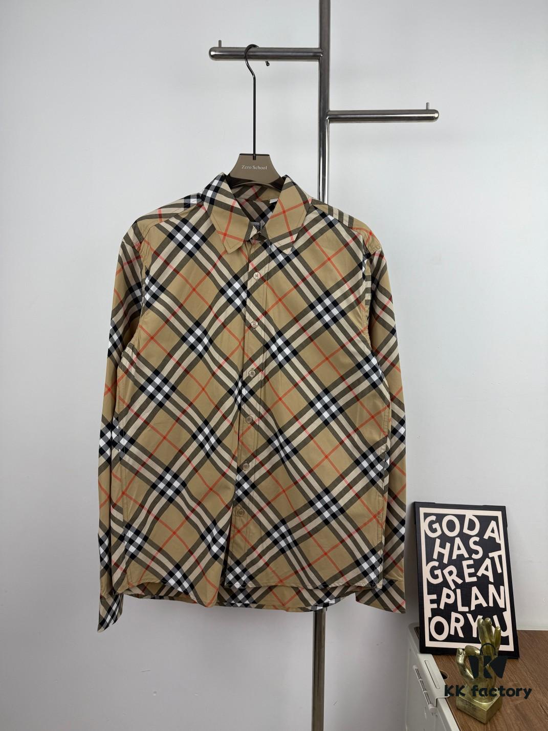 693148a5908475d562cd9dbb New BBR Burberry 24SS Autumn-Winter Checkered Precision-Aligned Shirt, Official Website 1:1 Original Quality