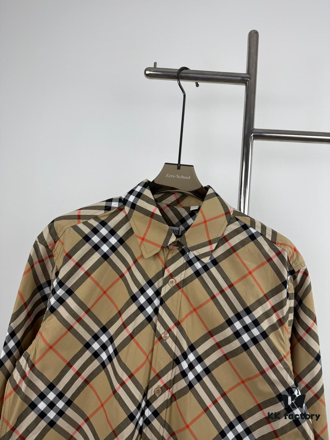 693148b1908475d562cd9dbd New BBR Burberry 24SS Autumn-Winter Checkered Precision-Aligned Shirt, Official Website 1:1 Original Quality