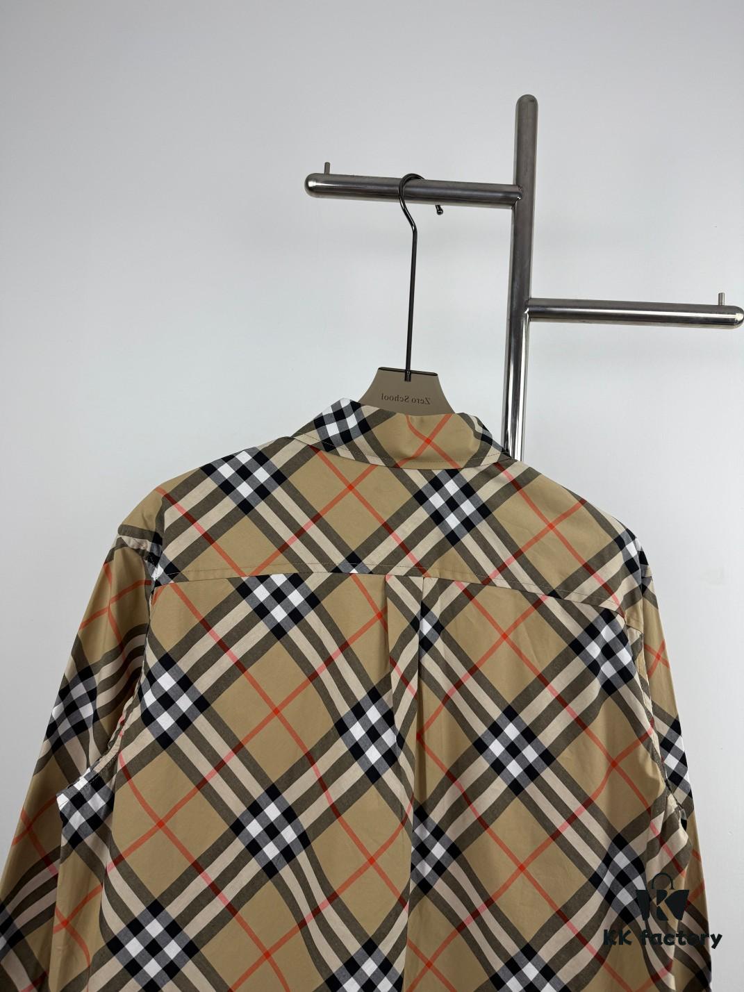 693148b8908475d562cd9dbe New BBR Burberry 24SS Autumn-Winter Checkered Precision-Aligned Shirt, Official Website 1:1 Original Quality