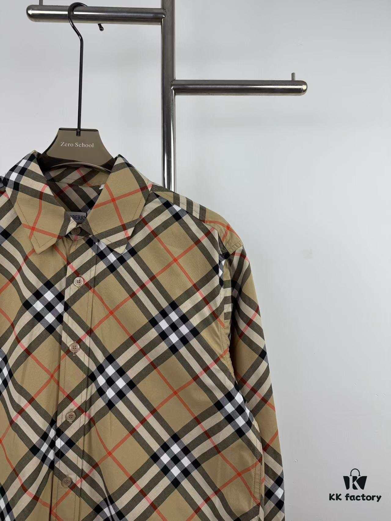693148be908475d562cd9dbf New BBR Burberry 24SS Autumn-Winter Checkered Precision-Aligned Shirt, Official Website 1:1 Original Quality