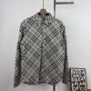 693148ee908475d562cd9dca New BBR Burberry 24SS Autumn/Winter Plaid Alignment Shirt Official Website 1:1 Original Quality