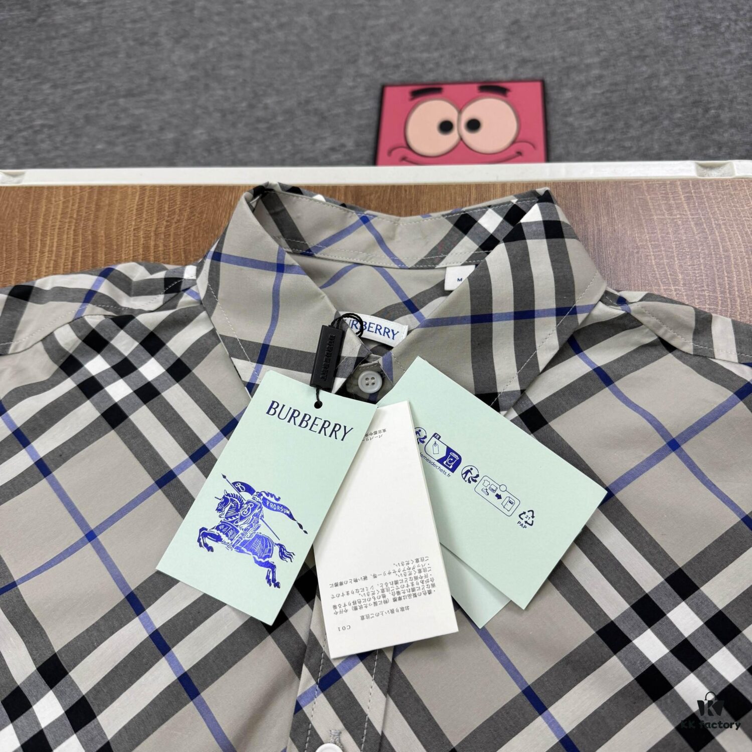 693148f9908475d562cd9dce New BBR Burberry 24SS Autumn/Winter Plaid Alignment Shirt Official Website 1:1 Original Quality